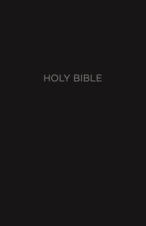 NKJV Holy Bible, Giant Print Center-Column Reference Bible, Black Leather-look, Thumb Indexed, 72,000+ Cross References, Red Letter, Comfort Print: New King James Version voorzijde
