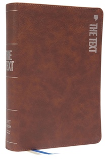 The TEXT Bible: Uncover the message between God, humanity, and you (NET, Brown Leathersoft, Comfort Print) voorzijde