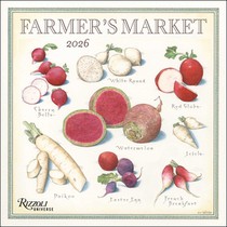 Farmer's Market 2026 Wall Calendar