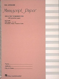 Deluxe Wirebound Premium Manuscript Paper (Pink Cover)