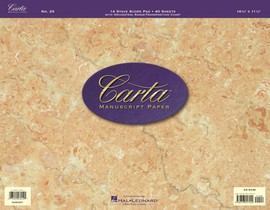 Carta Manuscript Paper No. 25 - Professional