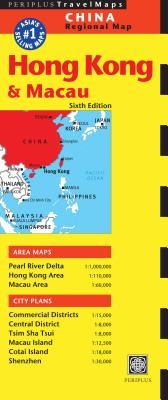 Hong Kong & Macau Travel Map Sixth Edition