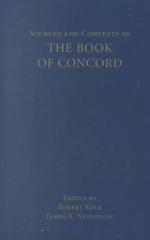 Sources and Contexts of the Book of Concord voorzijde