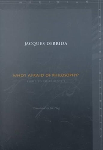 Who’s Afraid of Philosophy?