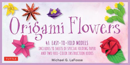 Origami Flowers Kit: 41 Easy-To-Fold Models - Includes 98 Sheets of Special Origami Paper (Kit with Two Origami Books of 41 Projects) Great for Kids a