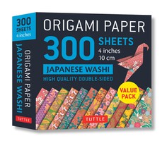 Origami Paper 300 Sheets Japanese Washi Patterns 4 (10 CM): Tuttle Origami Paper: Double-Sided Origami Sheets Printed with 12 Different Designs