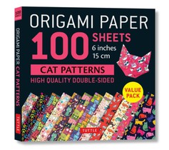 Origami Paper 100 sheets Cat Patterns 6