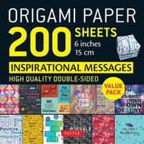 Origami Paper 200 sheets Inspirational Messages 6