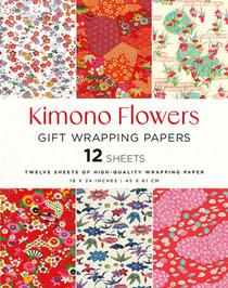 Kimono Flowers Gift Wrapping Papers - 12 sheets