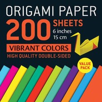 Origami Paper 200 sheets Vibrant Colors 6