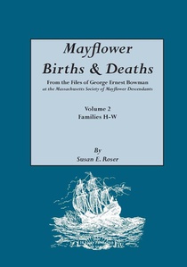 Mayflower Births & Deaths, from the Files of George Ernest Bowman at the Massachusetts Society of Mayflower Descendants. Volume 2, Families H-W. Indexed