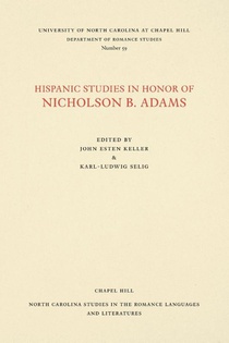 Hispanic Studies in Honor of Nicholson B. Adams