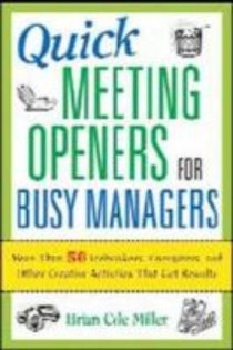 Quick Meeting Openers for Busy Managers