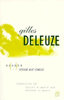 Gilles Deleuze: Essays Critical and Clinical