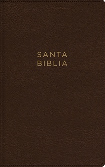 Nbla, Santa Biblia, Ultrafina, Letra Grande, Leathersoft, Café, Palabras de Jesús En Rojo