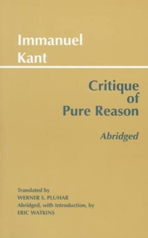 Critique of Pure Reason, Abridged voorzijde