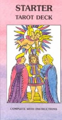Starter Tarot Deck: Beginner-Friendly 78-Card Starter Deck with Upright & Reversed Keywords Printed on Each Card, Blends Traditional Imagery from Ride