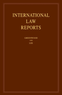 International Law Reports: Volume 207 voorzijde