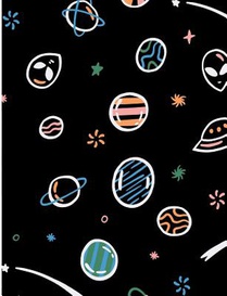 Space Nebula Elements: Outer Space College Ruled Line Composition Book