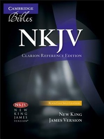 NKJV Clarion Reference Bible, Black Calf Split Leather, NK484:X voorzijde