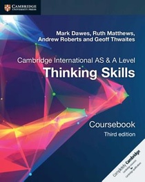 Cambridge International AS/A Level Thinking Skills Coursebook voorzijde