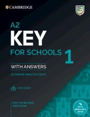 A2 Key for Schools 1 for the Revised 2020 Exam Student's Book with Answers with Audio with Resource Bank voorzijde