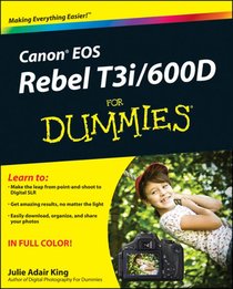 Canon EOS Rebel T3i / 600D For Dummies voorzijde