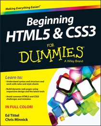 Beginning HTML5 and CSS3 For Dummies voorzijde