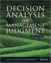 Decision Analysis for Management Judgment