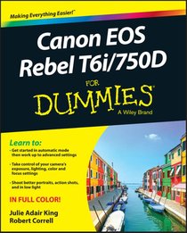 Canon EOS Rebel T6i / 750D For Dummies voorzijde