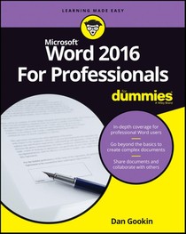 Word 2016 For Professionals For Dummies voorzijde