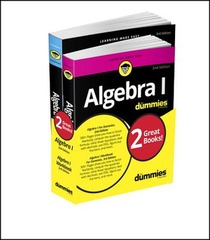 Algebra I For Dummies Book + Workbook Bundle voorzijde