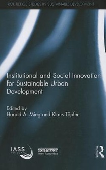 Institutional and Social Innovation for Sustainable Urban Development voorzijde