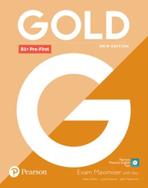 Gold B1+ Pre-First New Edition Exam Maximiser with Key voorzijde