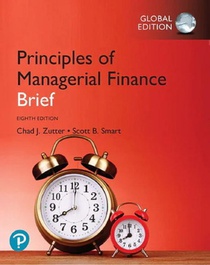 Principles of Managerial Finance, Brief Global Edition voorzijde