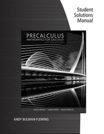 Student Solutions Manual for Stewart/Redlin/Watson's Precalculus: Mathematics for Calculus, 7th voorzijde