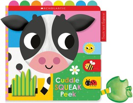 Cuddle Squeak Peek Cloth Book: Scholastic Early Learners (Touch and Explore) voorzijde