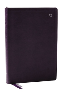 NET Bible, Large Print Thinline with Cross References, Purple Leathersoft, Comfort Print