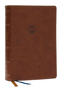 Enduring Word Study Bible: Pastoral Commentary from Every Chapter of the Bible (NKJV, Brown Leathersoft, Red Letter, Comfort Print, Thumb Indexed)