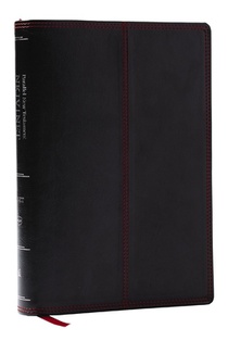 NKJV-NET Parallel New Testament with NET Translators' Notes, Black Leathersoft, Red Letter, Comfort Print