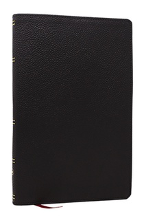 NKJV, Personal Size New Testament, Black Genuine Leather, Red Letter, Comfort Print