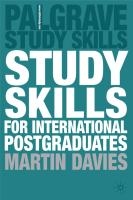 Study Skills for International Postgraduates