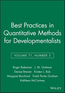 Best Practices in Quantitative Methods for Developmentalists, Volume 71, Number 3 voorzijde