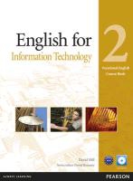 Vocational English Level 2 English for IT Coursebook (with CD-ROM incl. Class Audio)
