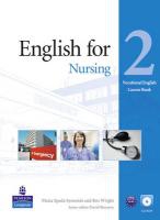 Vocational English (Elementary) Nursing Coursebook (w. CD) voorzijde