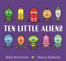 Ten Little Aliens Board Book voorzijde