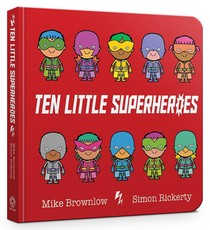 Ten Little Superheroes Board Book voorzijde