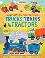 Make a Picture Sticker Book Trains, Trucks & Tractors voorzijde