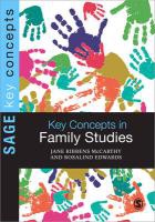 Key Concepts in Family Studies voorzijde