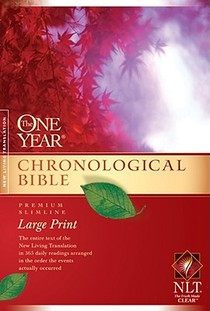 One Year Chronological Bible-NLT-Premium Slimline Large Print